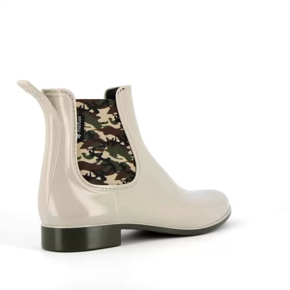 Cheap Méduse Bottines femme Japcam Sable/Kaki Meduse JapcamSable/Kaki