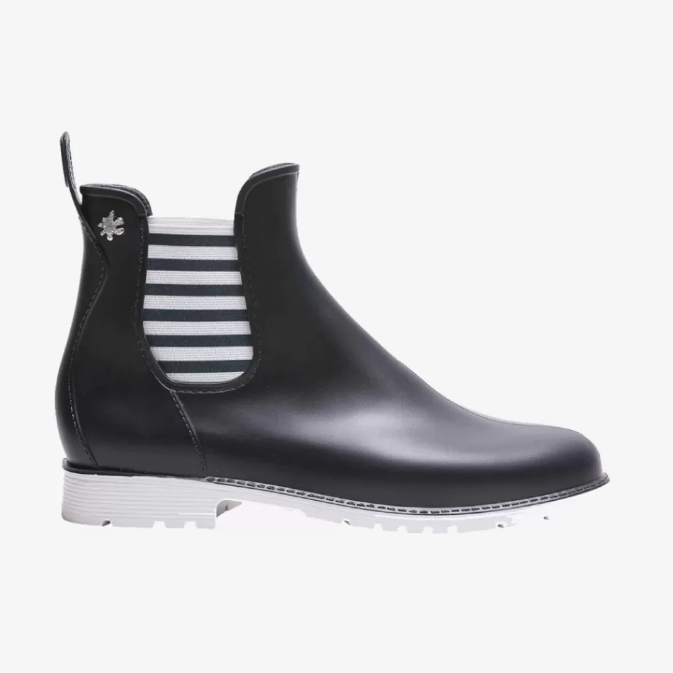 Fashion Méduse Bottines femme Jumarin Marine Blanc Meduse JumarinMarineBlanc